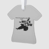 2023マーチングミラー – 白カラス オーナメント (正面)