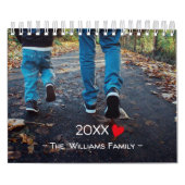 2023ミニマモダンリストファミリーフォトカスタム カレンダー (カバー)