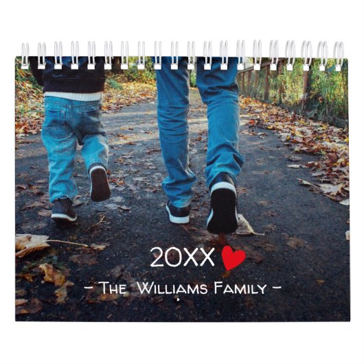 2023ミニマモダンリストファミリーフォトカスタム カレンダー (カバー)
