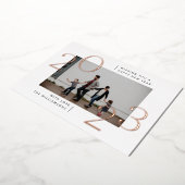 2023ミニマルホイル新年フォトカード 箔シーズンカード (回転した状態)