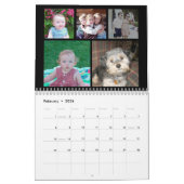 2023モダンファミリー60写真 – 5月ごと黒 カレンダー (2月 2026)