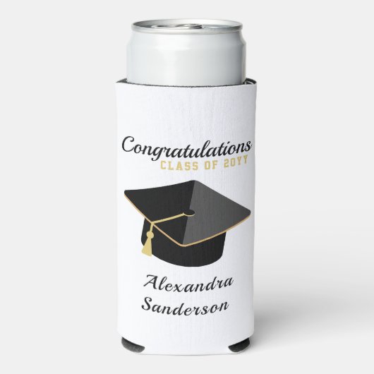 2023モダン年のミニマル卒業クラス スリム缶クーラー (Seltzer裏面)