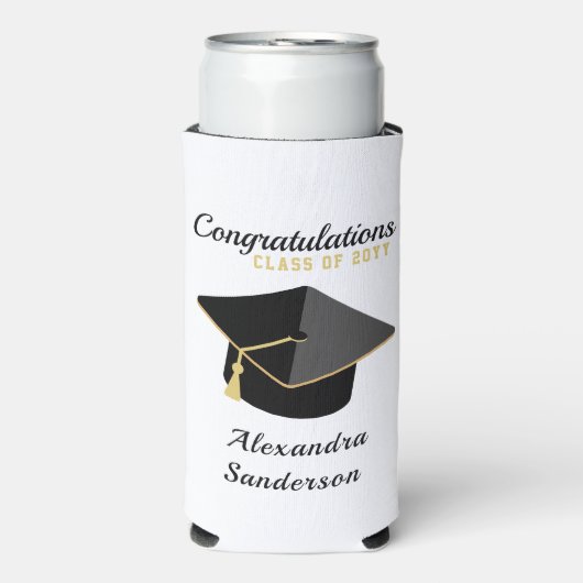 2023モダン年のミニマル卒業クラス スリム缶クーラー (Seltzer正面)