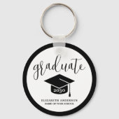 2023モダン年シンプル卒業のクラス キーホルダー (正面)
