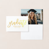 2023モダン年パーソナライズされた学名金ゴールド 箔カード (ディスプレー)