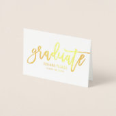 2023モダン年パーソナライズされた学名金ゴールド 箔カード (正面)