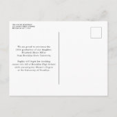 2023モダン年フォーマルの卒業クラス写真卒業 案内ポストカード (裏面)