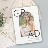 2023モダン年3月写真卒業パーティー招待状 招待状