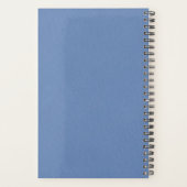 2023モダン青エレガントパーソナライズされた名 プランナー手帳 (裏面)