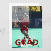 2023ラクロス写真卒業パーティー 招待状 (正面/裏面)