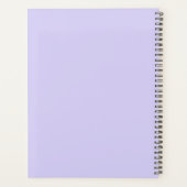 2023ラベンダーパープルスクリプトモノグラム名モダン プランナー手帳 (裏面)