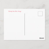 2023中国の年うさぎ、装飾的ポストカ ポストカード (裏面)