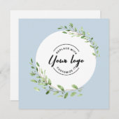 2023休日企業のリース葉カスタムロゴ シーズンカード (正面/裏面)