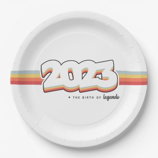 2023伝説誕生 ペーパープレート (正面)