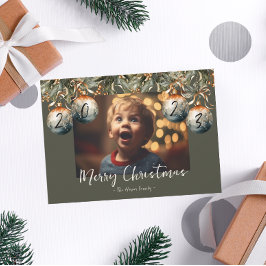 2023写真水彩オーナメント シーズンカード