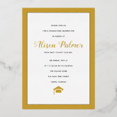 2023実在年の金ゴールドフォイル写真教室 箔招待状 (裏面)