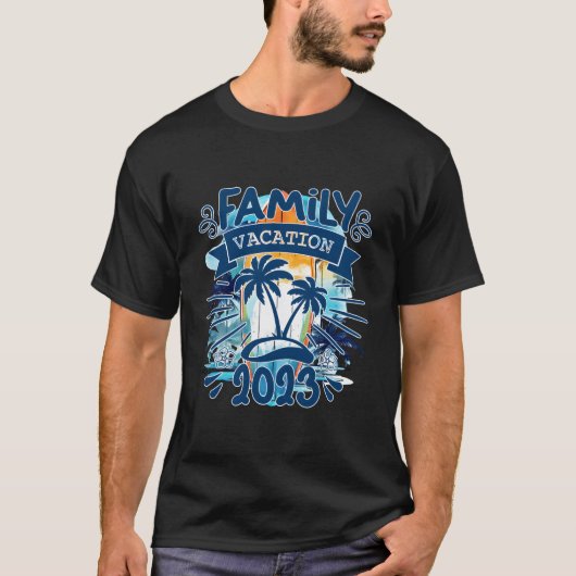 2023家族の休暇と思い出を一緒に夏 Tシャツ (正面)