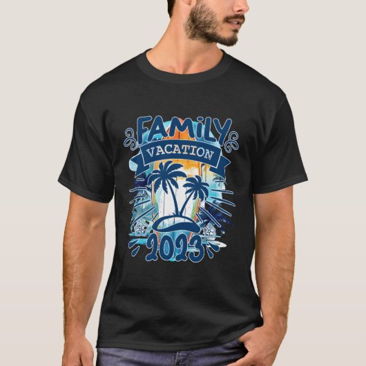 2023家族の休暇と思い出を一緒に夏 Tシャツ (正面)