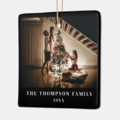 2023家族スタイリッシュ写真ミニマリストブラックモダン セラミックオーナメント (左)