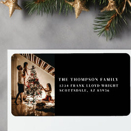 2023家族スタイリッシュ写真ミニマルモダンリストブラック ラベル