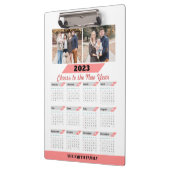 2023家族モダンのカスタム写真（フルカレンダー） クリップボード (左)