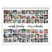 2023家族モダン60写真 – 1か月あたり5カスタム枚 カレンダー (カバー)