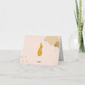 2023年うさぎの折り紙カードで幸せな中国の新年を カード (裏面)