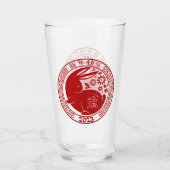 2023年うさぎの旧正月伝統的 タンブラーグラス (裏面)