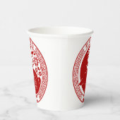 2023年うさぎの旧正月伝統的 紙コップ (右)