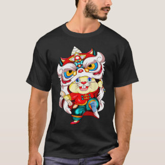 2023年うさぎ中国のの新年の衣装 Tシャツ