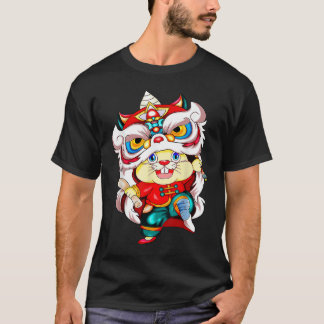 2023年うさぎ中国のの新年の衣装 Tシャツ