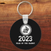 2023年うさぎ中国の新年 – キーホルダー (正面)