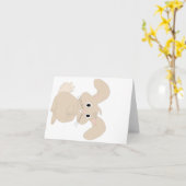 2023年うさぎ年 カード (黄色い花)