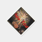 2023年おめでとう花火赤紙ナプキン スタンダードカクテルナプキン (角)