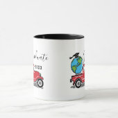 2023年おもしろいヴィンテージレッドトラックグローブ マグカップ (中央)