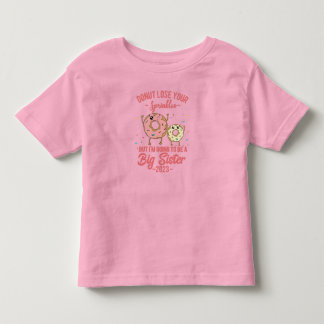 2023年お姉さんになります 妊娠のお知らせ トドラーTシャツ