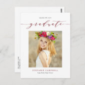 2023年お洒落卒業のRed Scriptクラス ポストカード (正面/裏面)