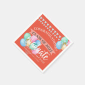 2023年お祝いバルーン卒業パーティーのクラス スタンダードカクテルナプキン (角)