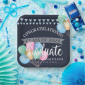 2023年お祝いバルーン卒業パーティーのクラス ペーパープレート (パーティー)