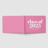 2023年かわいいピンクモダンのクラスパーソナライズされた ゲストブック (全面)
