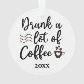 2023年にコーヒーをたくさん飲んだ オーナメント (裏面)