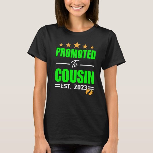 2023年のいとこまで平準化されて大従姉妹2に昇格 Tシャツ (正面)