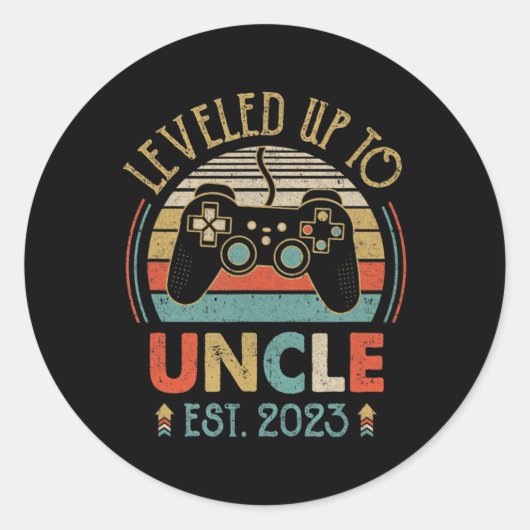 2023年のアンクルにレベルアップされたビデオゲームはUnに昇格 ラウンドシール (正面)