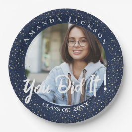 2023年のクラス写真卒業パーティー ペーパープレート