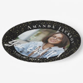 2023年のクラス写真卒業パーティー ペーパープレート (アングル)