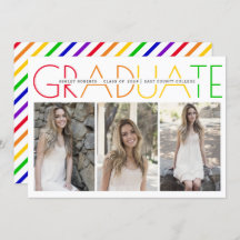 2023年のクラス卒業レインボーフォトコラージュ