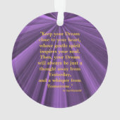 2023年のクラス紫と金ゴールドオーナメントby Janz オーナメント (裏面)