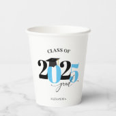 2023年のクラスGraduate Light BlueModern Tyopgraphy 紙コップ (裏面)