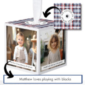 2023年のクリスマスフォトファミリーギフトで愛したこと キューブオーナメント