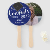 2023年のグラードクラスのフォトハンドファンへのおめでとう ハンドファン (正面&裏面)